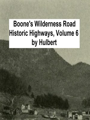 cover image of Boone's Wilderness Road